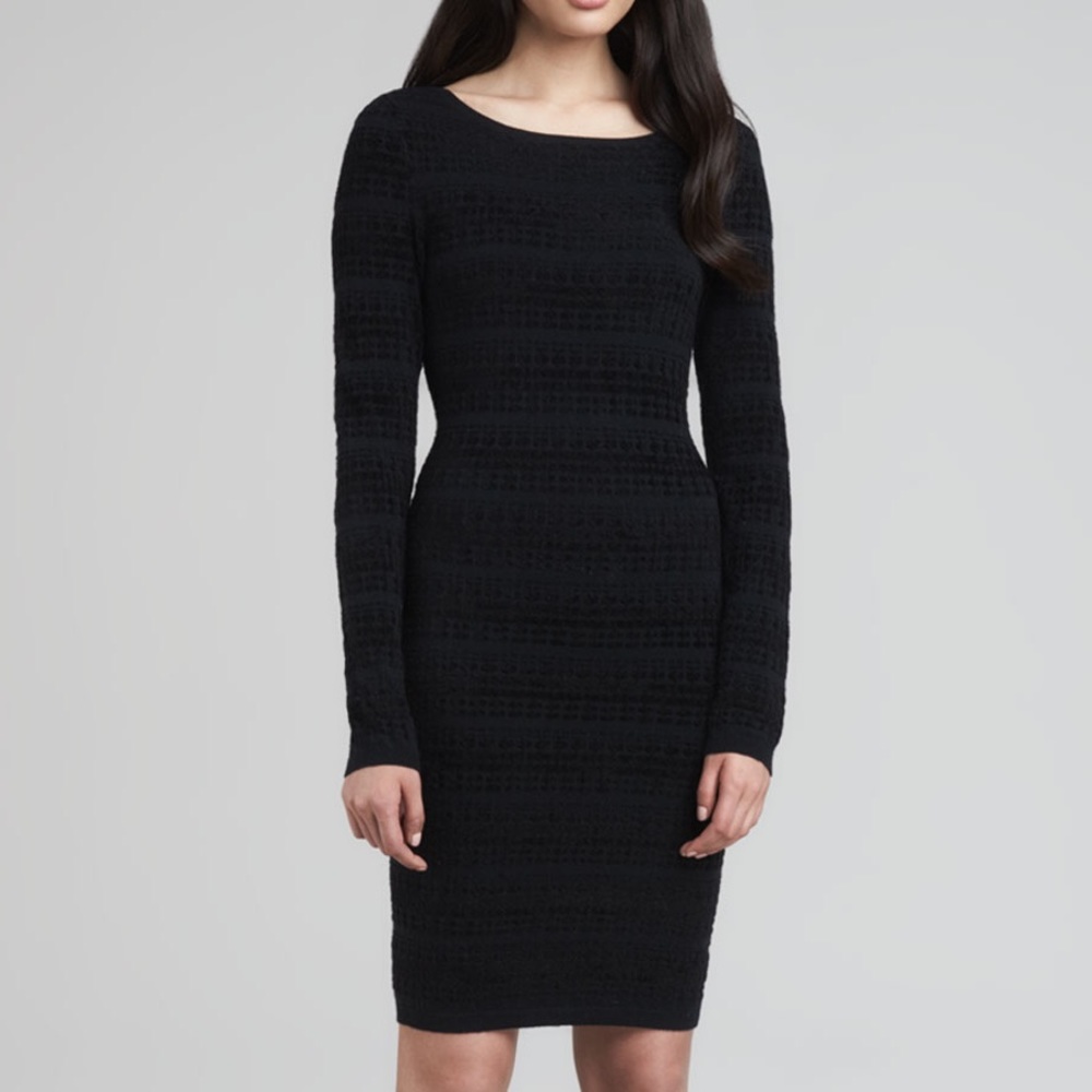 Alice + Olivia
Tabitha Fitted Long-Sleeve‎ Chenille Dress